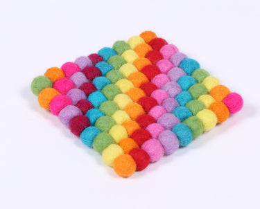 Felt ball coaster square/Felt coaster